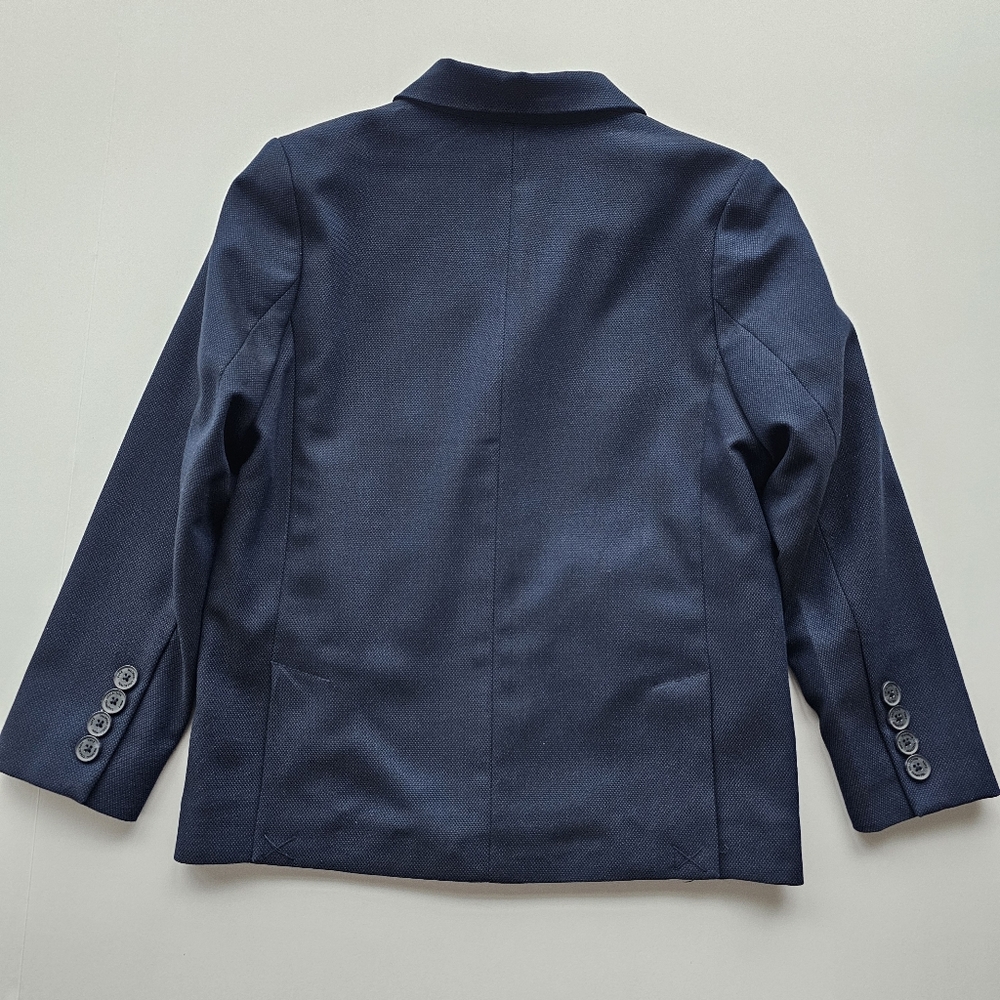 Zara Kids Navy Blue Boys Formal Jacket Suit Blazer - Size 7 - Picture 4 of 6